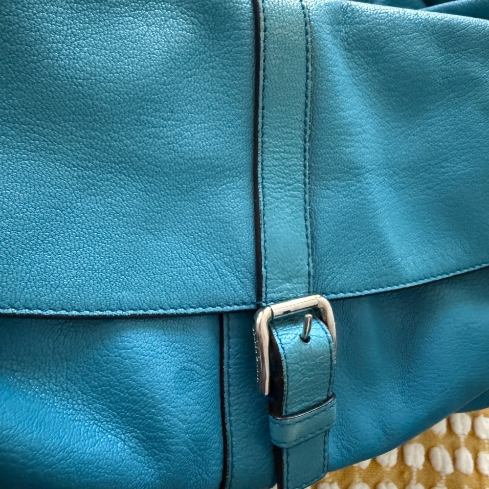 DOLCE & GABBANA Blue Leather Shoulder Bag - Picture 4 of 13